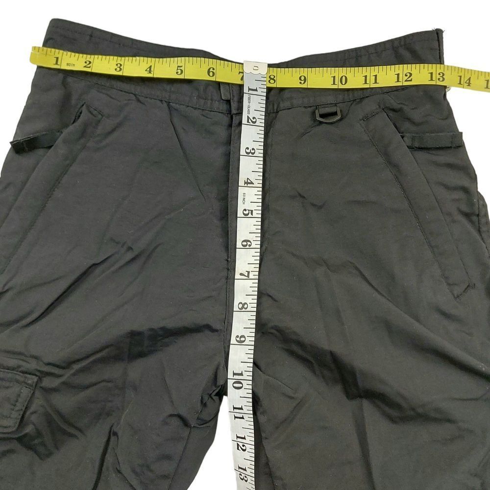 Slalom Kids Snowboarding Ski Cargo Pants 8 Black Knee Reinforced Insulated - Picture 11 of 12